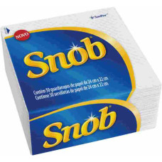 Guardanapo SNOB Folha Simples 24.5X22cm 16X50un