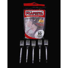 Garfo PRAFESTA Refeicao Cristal 20X50un