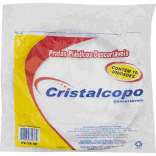 Prato CRISTALCOPO 15cm Branco 100X10un