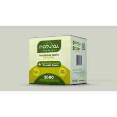 Palito Dental de Bambu NATURAL Embalado 2000un