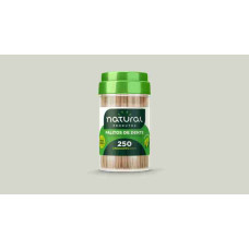 Palito Dental NATURAL Menta 16x250un