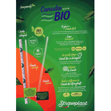 Canudo  STRAW BIO  Sache  24X5mm 500un