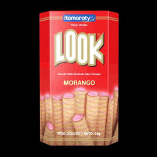 Biscoito LOOK Stick Wafer Recheio Morango Compre10Ganhe1