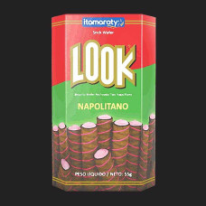 Biscoito LOOK Stick Wafer Recheio Napolitano Compre10Ganhe1