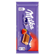 Tablete MILKA Strawberry 100g 22un