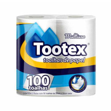 Papel Toalha TOOTEX 100 Folhas 16X2un