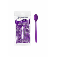 Colher STRAW ACAI Mega Roxa 50un