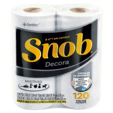 Papel Toalha BOBI SNOB Decorado 60fl Fd 12X2