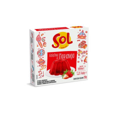 Gelatina SOL Morango 20g